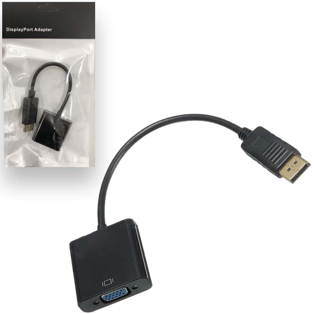 DisplayPort to VGA Adapter 1080P Converter Display Port DP to VGA Adapter Male to Female Connector For Computer, Desktop, Laptop, PC, Monitor, Projector, HDTV DisplayPort to VGA Adapter 1080P Converter Display Port DP to VGA Adapter Male to Female Connector For Computer, Desktop, Laptop, PC, Monitor, Projector, HDTV